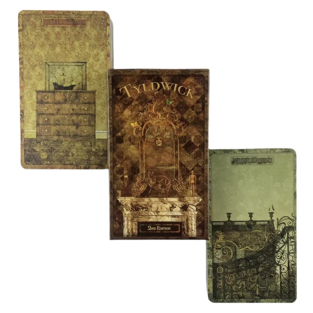 Tyldwick Tarocchi Mazzo Divinazione Gioco di carte Gioco da tavolo Oracle Nuovo giocattolo per principianti Murder Corone Il splendido tarocchi