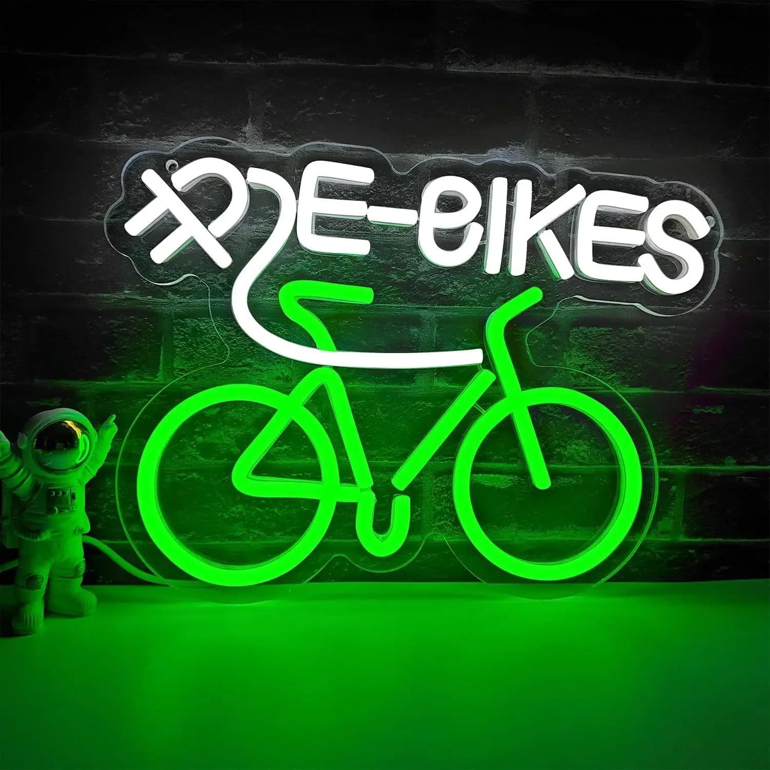 Luce al Neon Dimmerabile USB per E-Bike, Insegna Luminosa per Negozio di Biciclette, Garage, Officina, Negozio, Illuminazione da Parete, Decorazione per Studio Ciclistico e Sala Fitness
