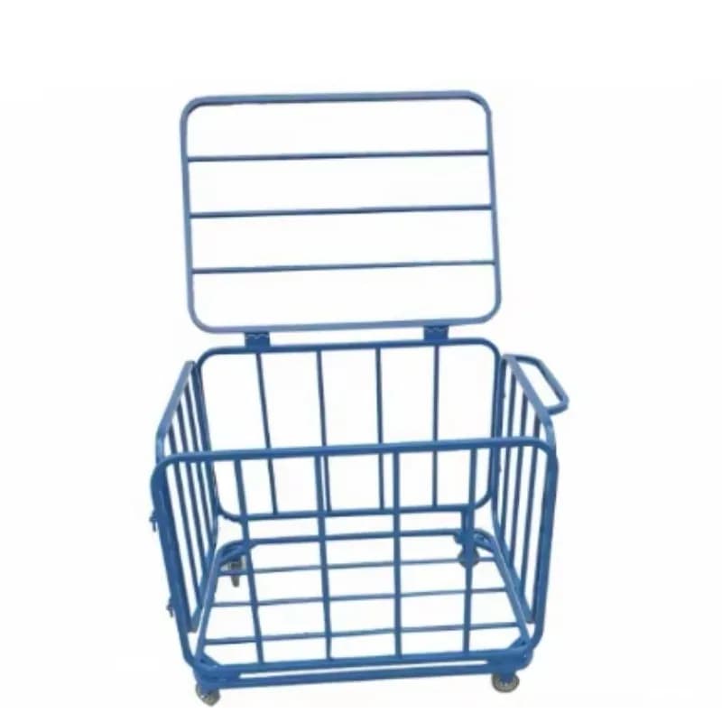 Carrello Pieghevole in Metallo per Palloni Sportivi, Portatile per Basket, Pallavolo e Calcio