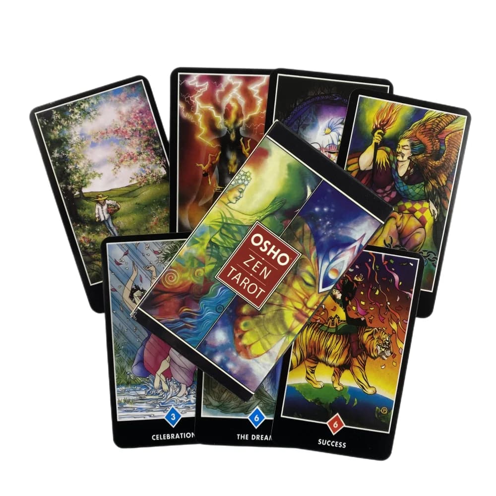 Osho Zen Tarocchi Mazzo Divinazione Versioni inglesi Edizione Oracle Board Giocare a INCHIOSTRO Gioco da tavolo per la festa