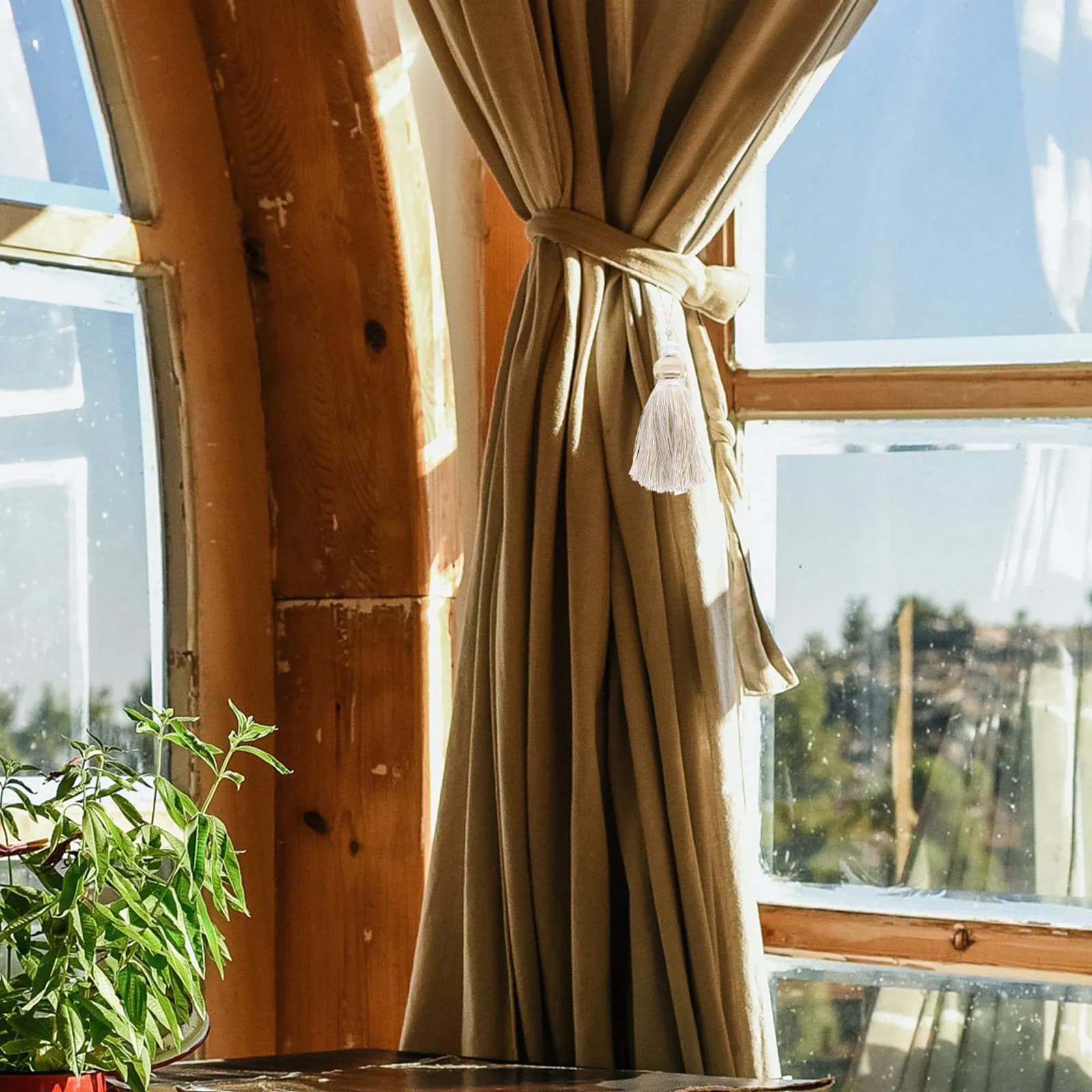 2 Pezzi Decorazioni per Tende con Nappe Pendenti, Ornamenti Semplici ed Eleganti in Poliestere per Tende, Cuscini, Cheongsam