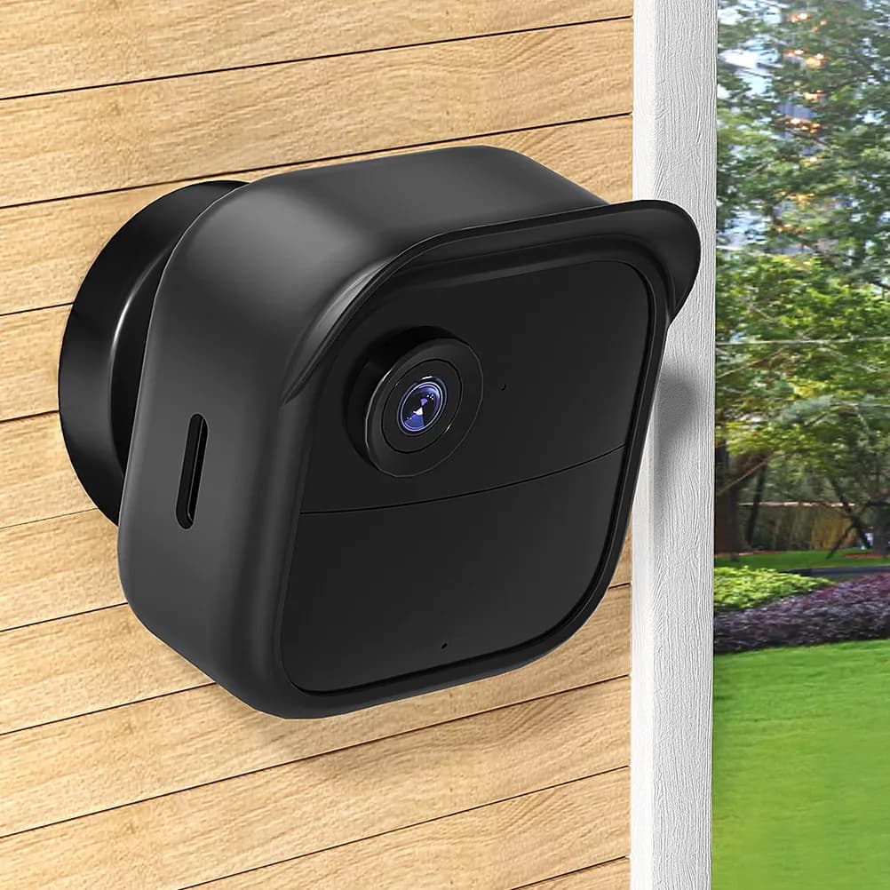 Cover in silicone per fotocamera, custodia protettiva antipioggia per esterni, compatibile con Blink Outdoor 4, protezione per telecamera di sicurezza resistente alle intemperie