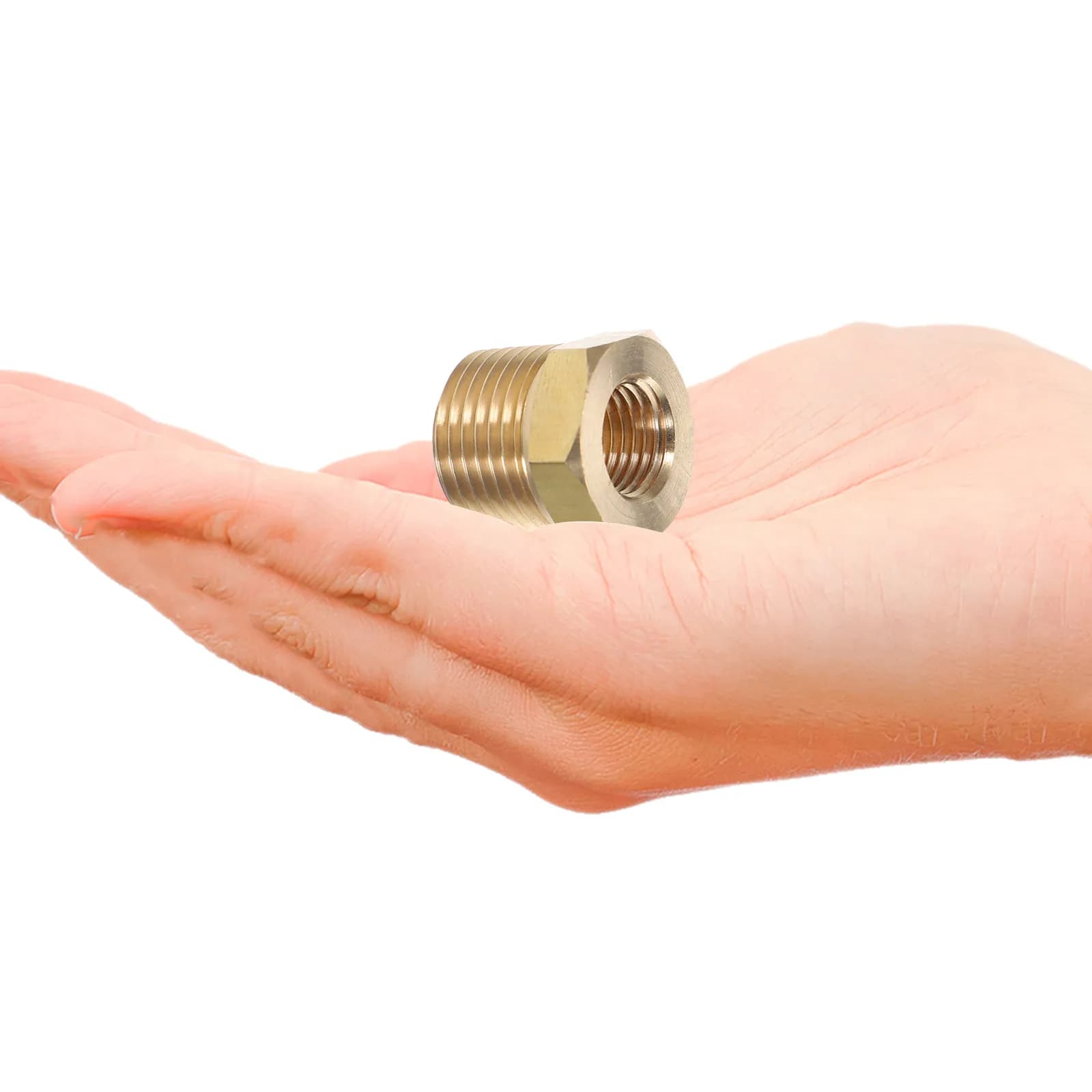 Stainless Steel Hose Adapter 1/2" to 1/4" NPT Reducer Fitting Pipe Connector for Plumbing Garden Irrigation Systems