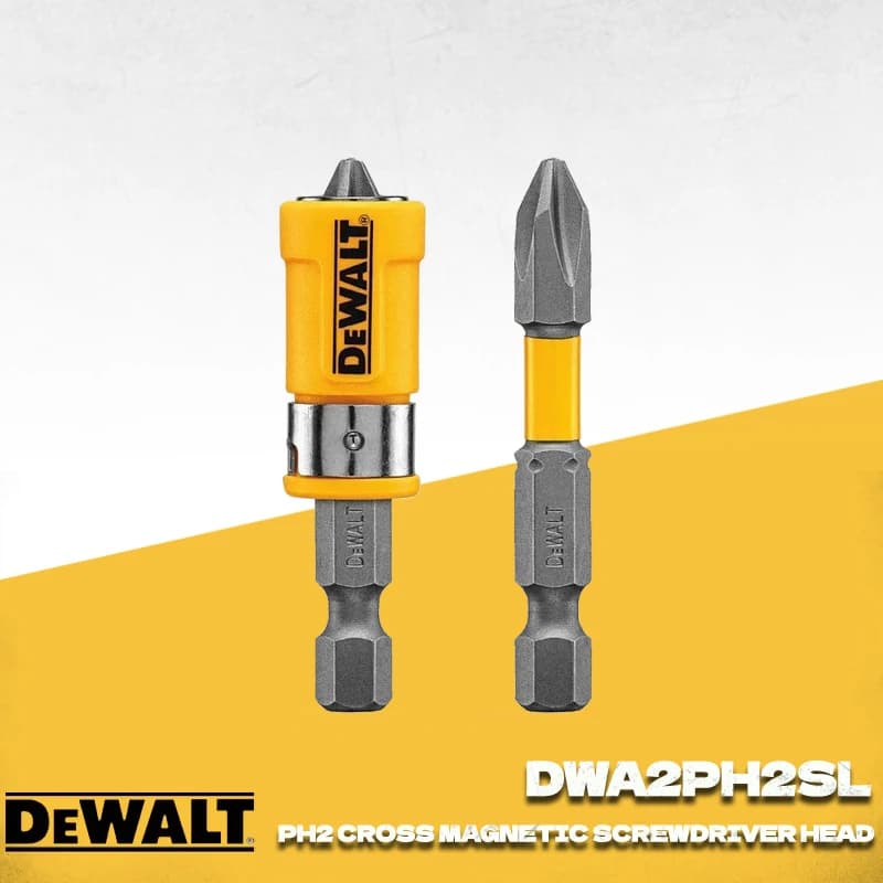 DEWALT Original DWA2PH2SL MAXFIT 2'' PH2 Impact Driver Bit Sleeve Set Portable Carpentry Power Tool Accessories