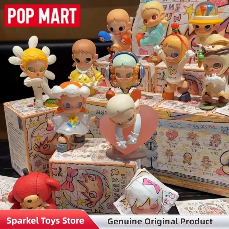 POPMART Zsiga Under The Sun Series Figures Blind Box Trendy Collect Ornaments Toys Mystery Box Model Doll Birthday Gift