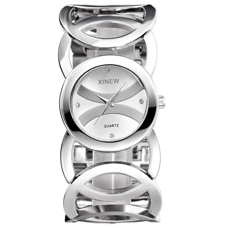 Women's Luxury Brand Gold Bracelet Magic Stainless Steel Full Zegarki Damskie Znanych Marek Montre Vintage Femme 2024
