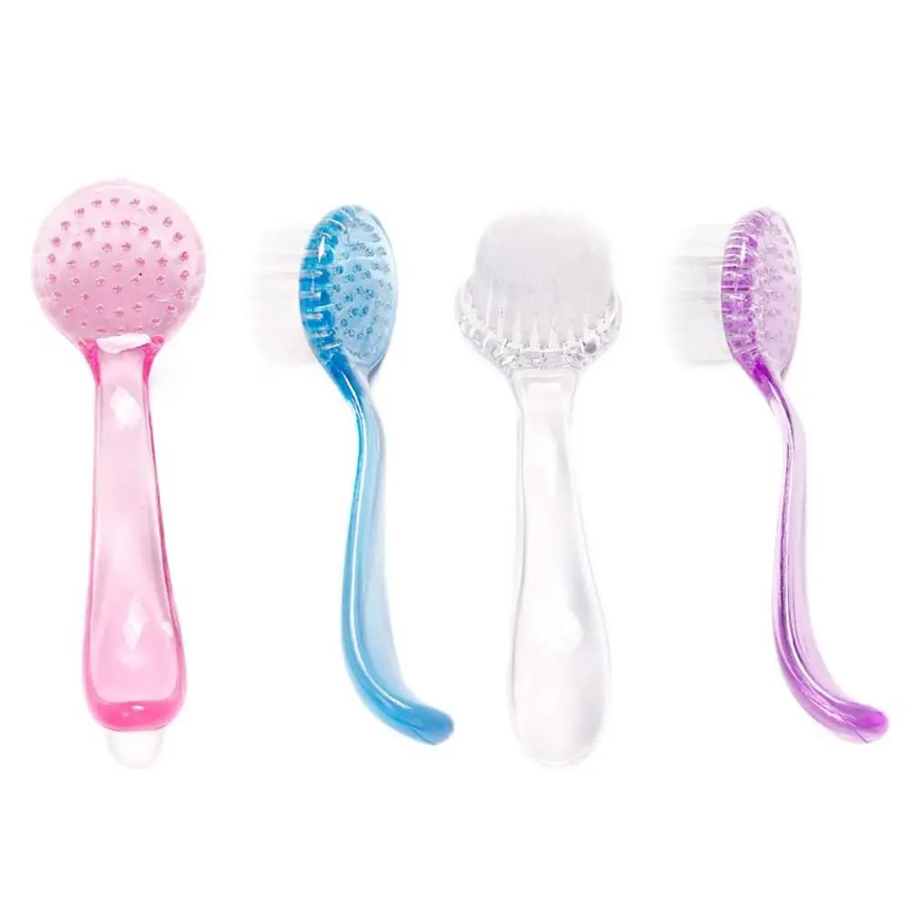 Soft Small Hamster Brush Round Head Plastic Hedgehog Bathing Brush Bath Mini Brush Long Hair Guinea Pig Massage Combs Cleaning