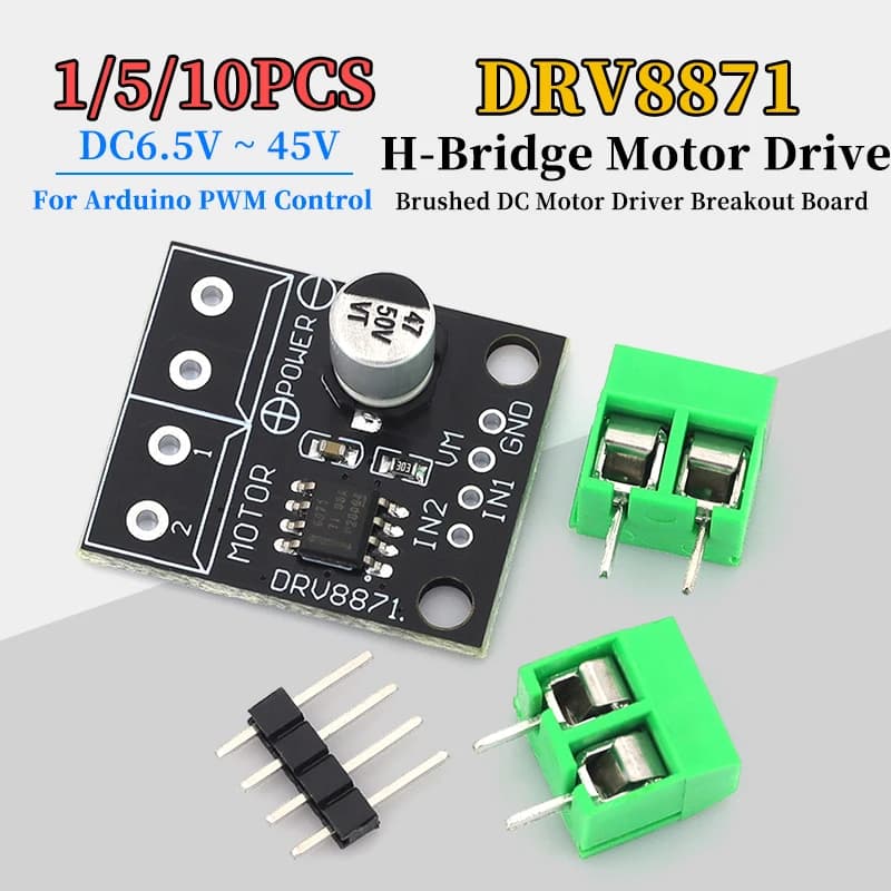 1/5/10Pcs DRV8871 H-Bridge Brushed DC Motor Driver Breakout Board For Arduino PWM Control 3.6A Max Internal Current Sense