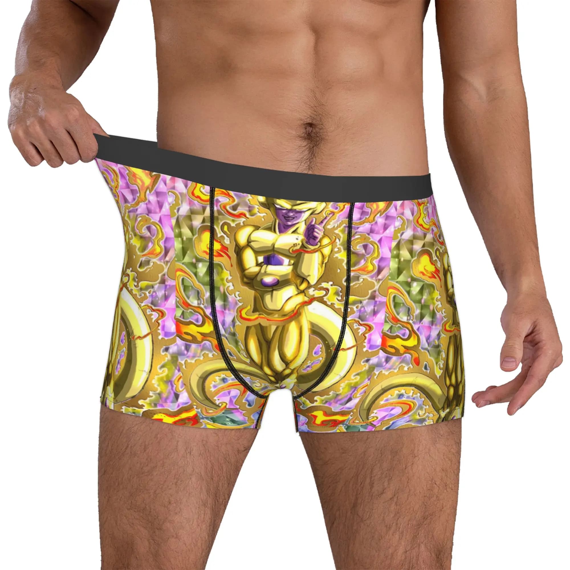 Custom Frieza Cartoon Game Boxers Shorts Men's Japan Briefs Underwear Novelty Underpants