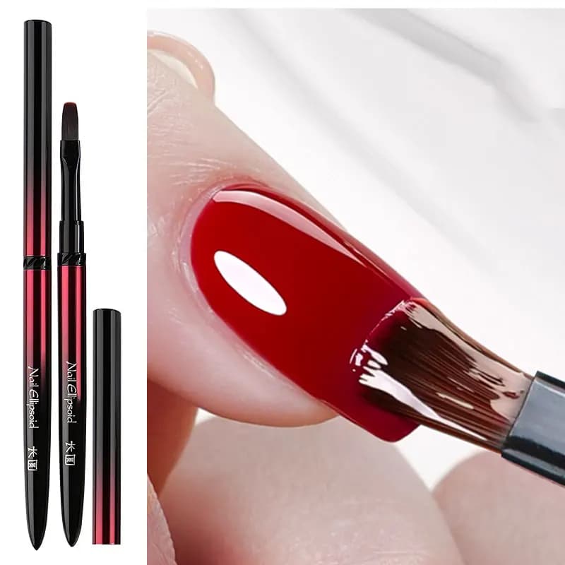 Pennelli per Nail Art con Manico Nero per Linee e Decorazioni, Pennello per Gel UV, Penna per Estensione Unghie, Strumento DIY per Manicure