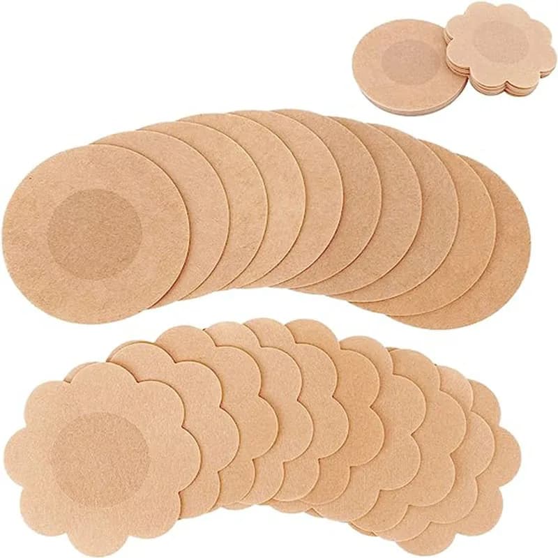 100 pcs sticker for disposable invisible breast bra nonwoven patch for breast pastries without bra stickers for cover nipples