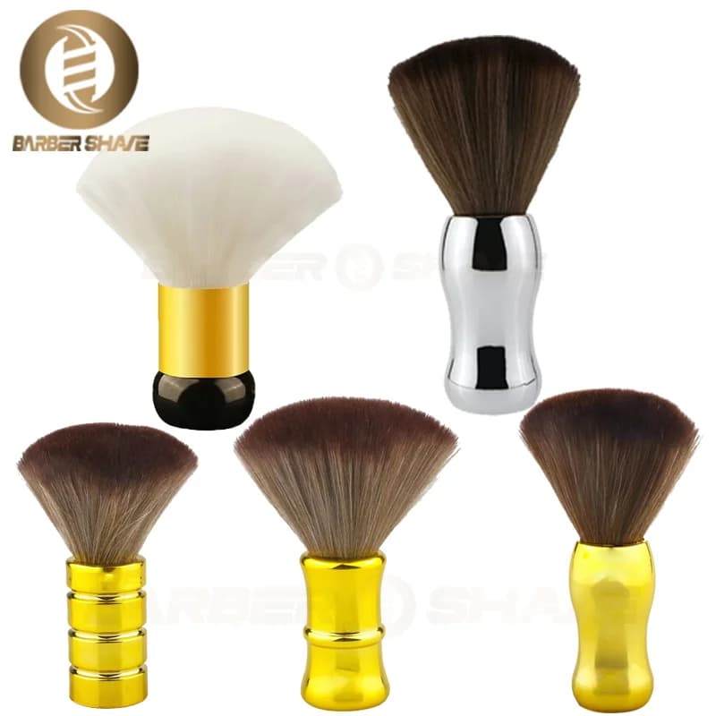 Barbiere professionale Spazzola morbida per spolverino per il viso Spazzola per la pulizia dei capelli da barbiere Spazzola per barba Taglio per salone Strumento per lo styling per parrucchieri