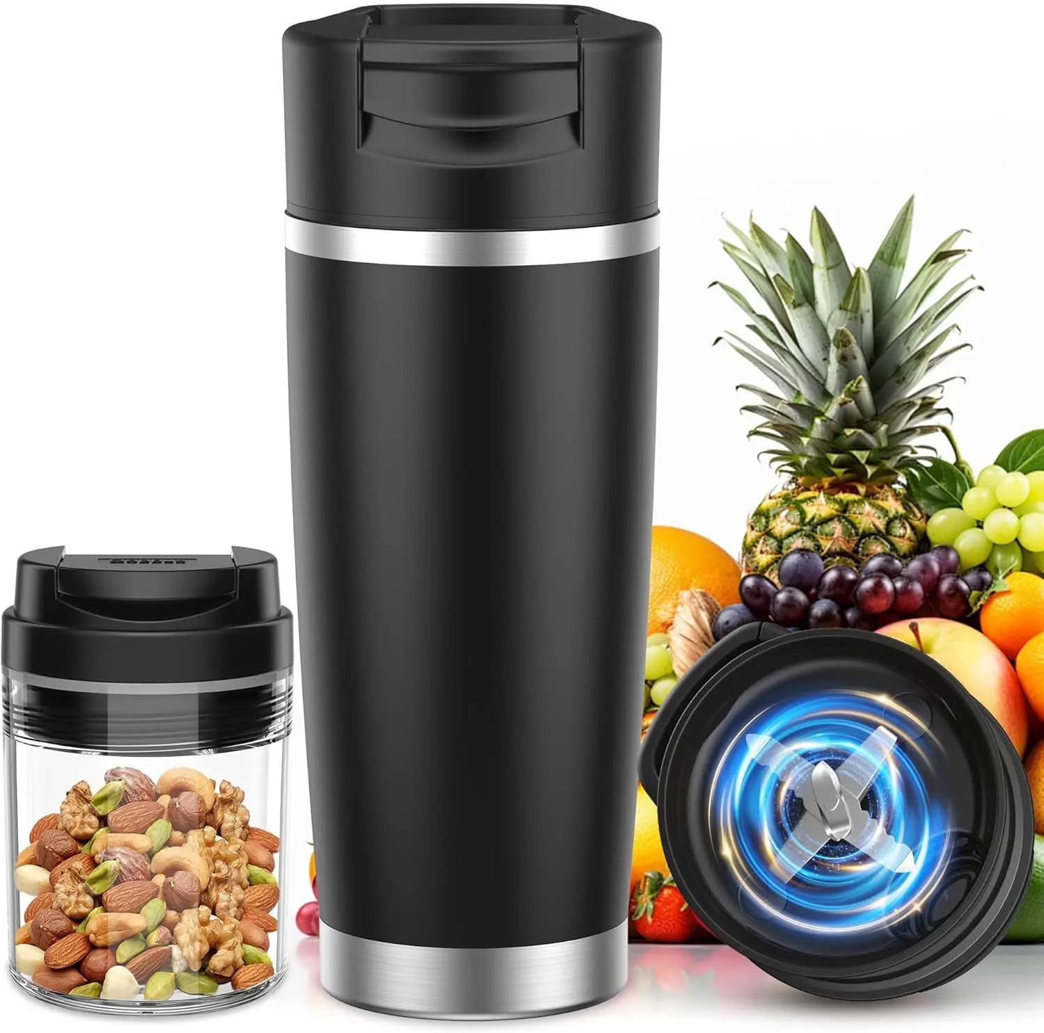 Portable Blender for Holiday Gift Smoothies&Shakes 24oz Insulated Cup Cordless, Personal Licuadora Portatil With Stainless Sale