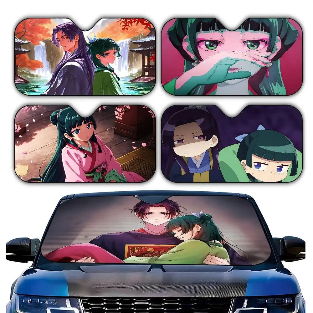 Anime K-kusuriya No Hitorigoto-S Cute Stylish And Trendy Windshield Sunshade, Car Windshield Cover, Car Sunshade Curtain