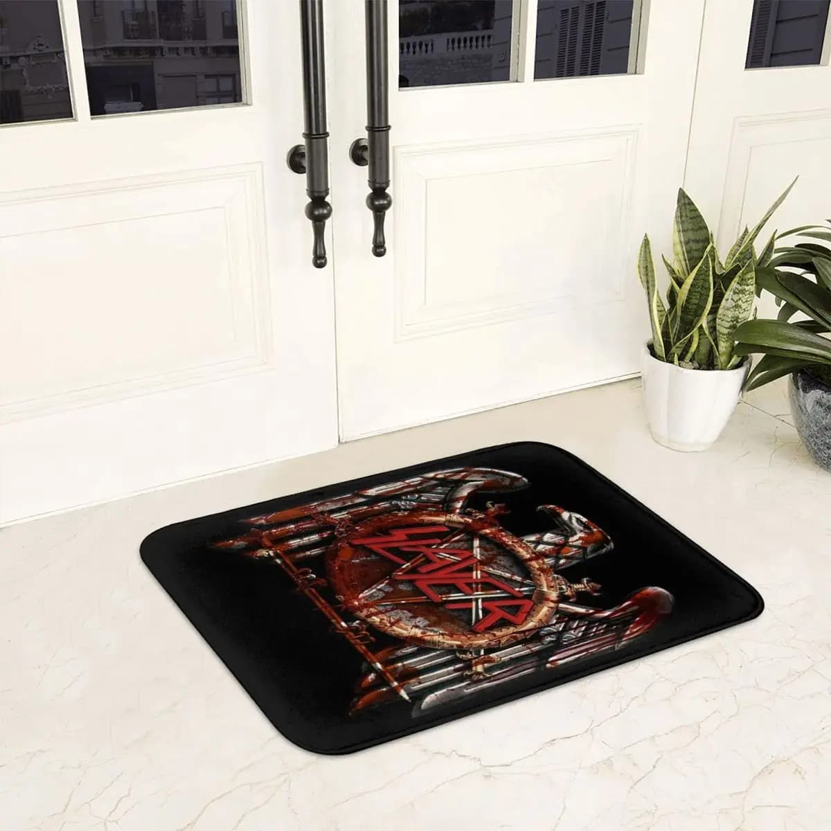 S-Slayer Heavy Metal Band Musica Zerbino Cuscino Tappeto Cucina Ingresso Tappetino per la casa Tappetino per il bagno Tappetini