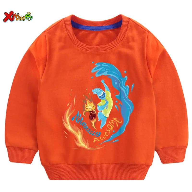 Felpe con cappuccio per bambini Felpe per ragazzi Abbigliamento per cartoni animati per bambini Ragazzo Ragazza Stampa in cotone Maglietta casual Pullover per bambini Abiti carini Cool
