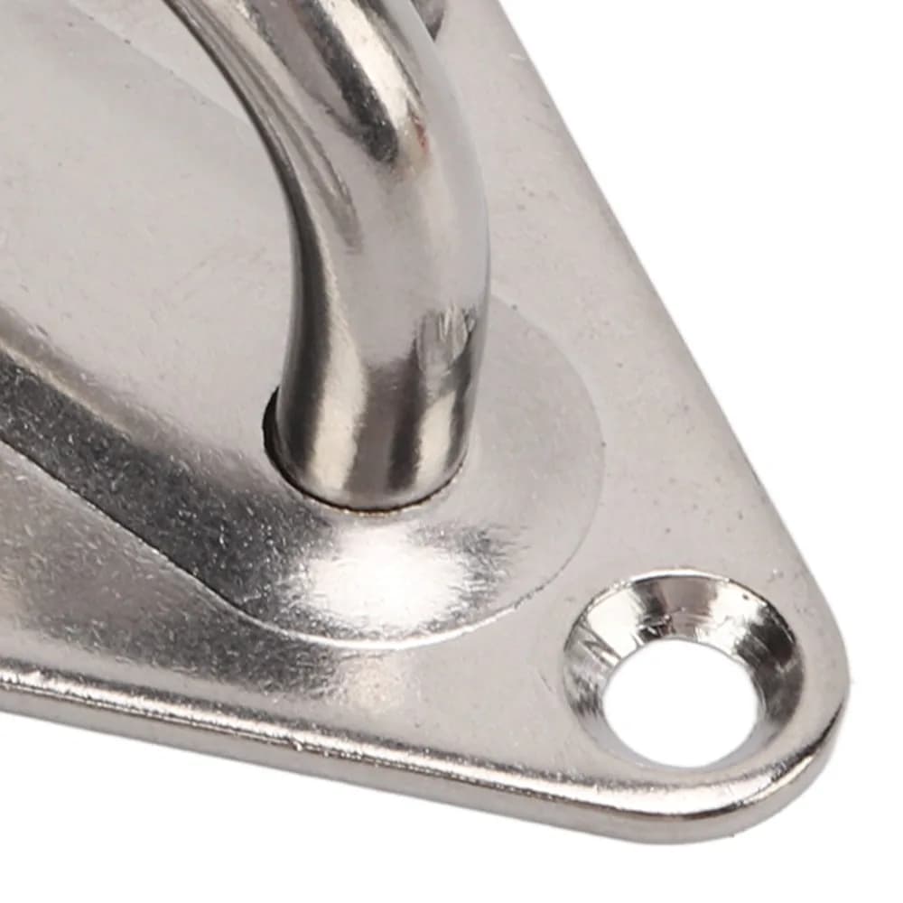 2 Set Durable M8 Hammock Hanging Kit Stainless Steel Heavy Duty Hanging Hardware Fitting Set Ceiling Hook Anchor Boat Rigging