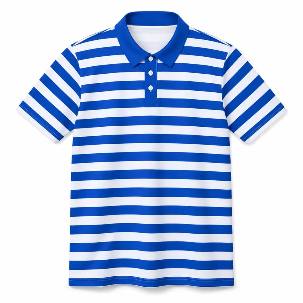 Classic Striped Men Polo Shirt Short Sleeve Casual Button Down Collar Summer Breathable Golf Tops Multi Color Striped Tee New