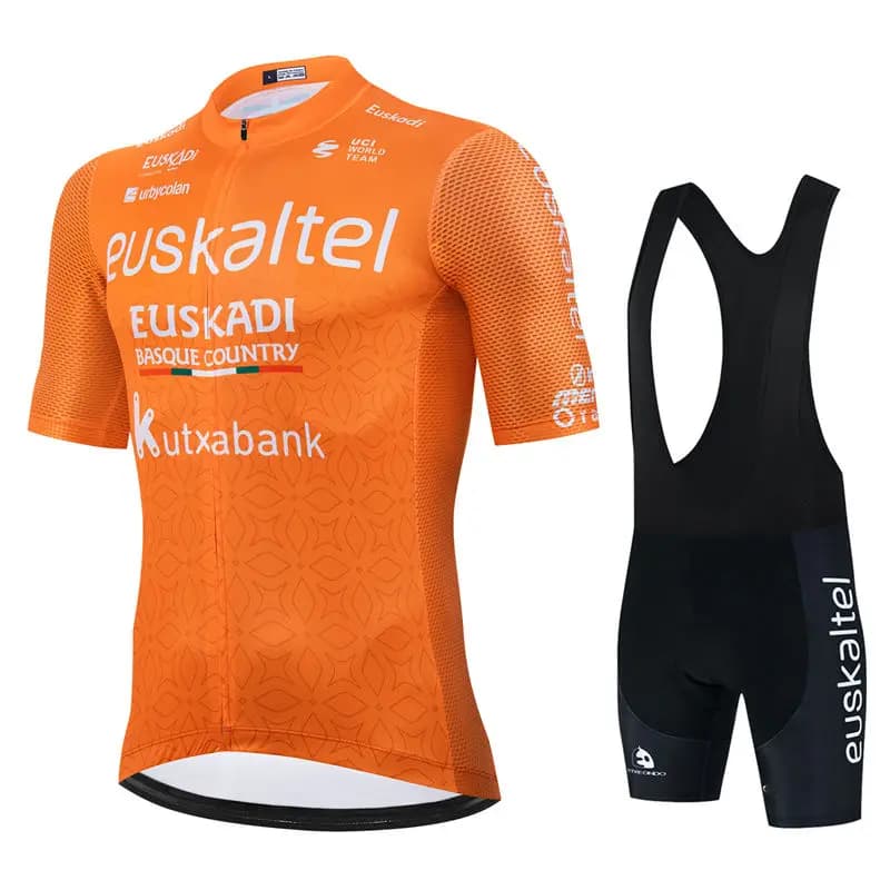 2025 Euskaltel Euskadi Team Cycling Jersey Set Man Cycling Clothing Race Road Bike Jumpsuit Shorts Maillot Ropa Cycling