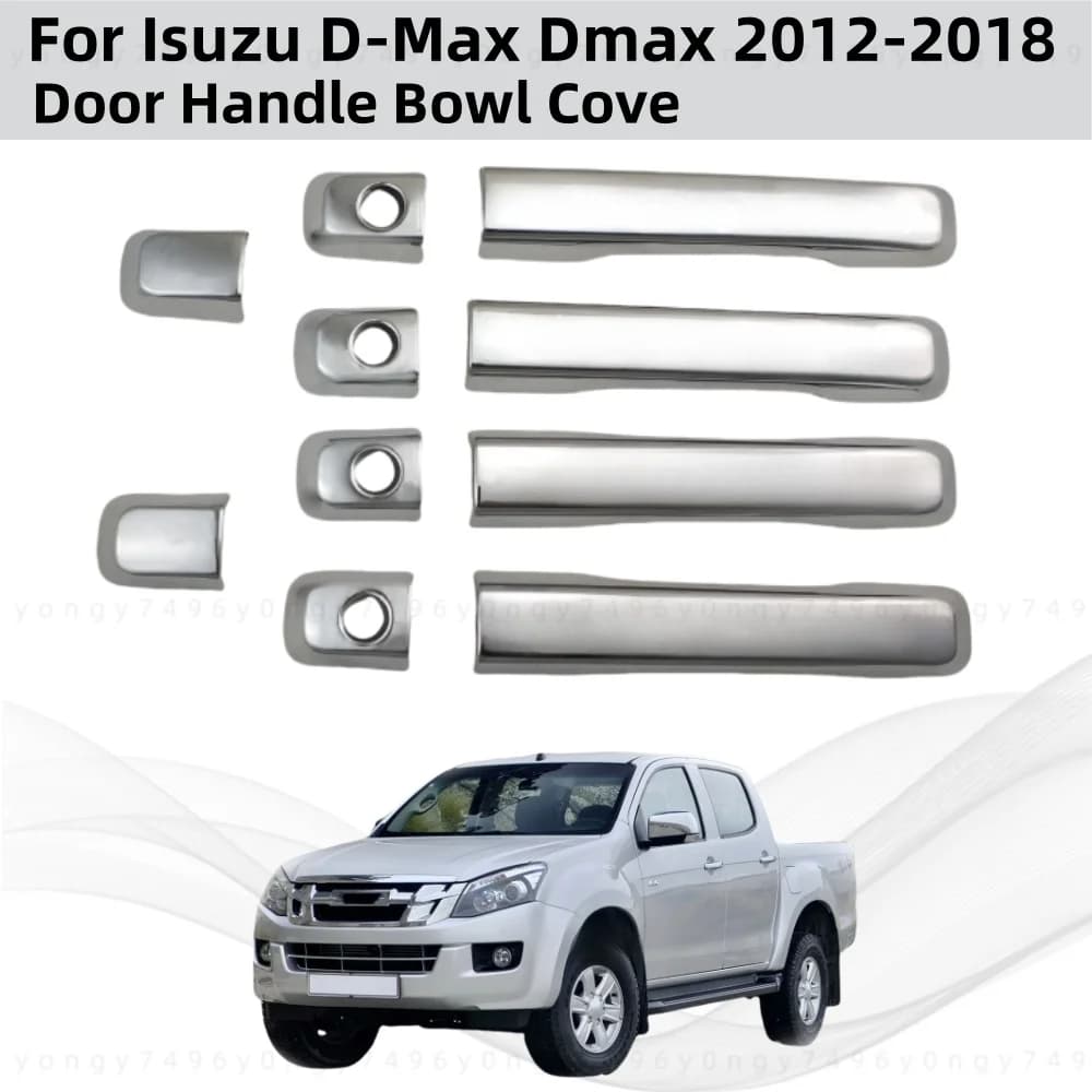 Chrome Accessori Auto Maniglia Della Porta Ciotola Coperture Trim Pasta Stile Per Isuzu D-Max Dmax 2012 2013 2014 2015 2016 2017 2018