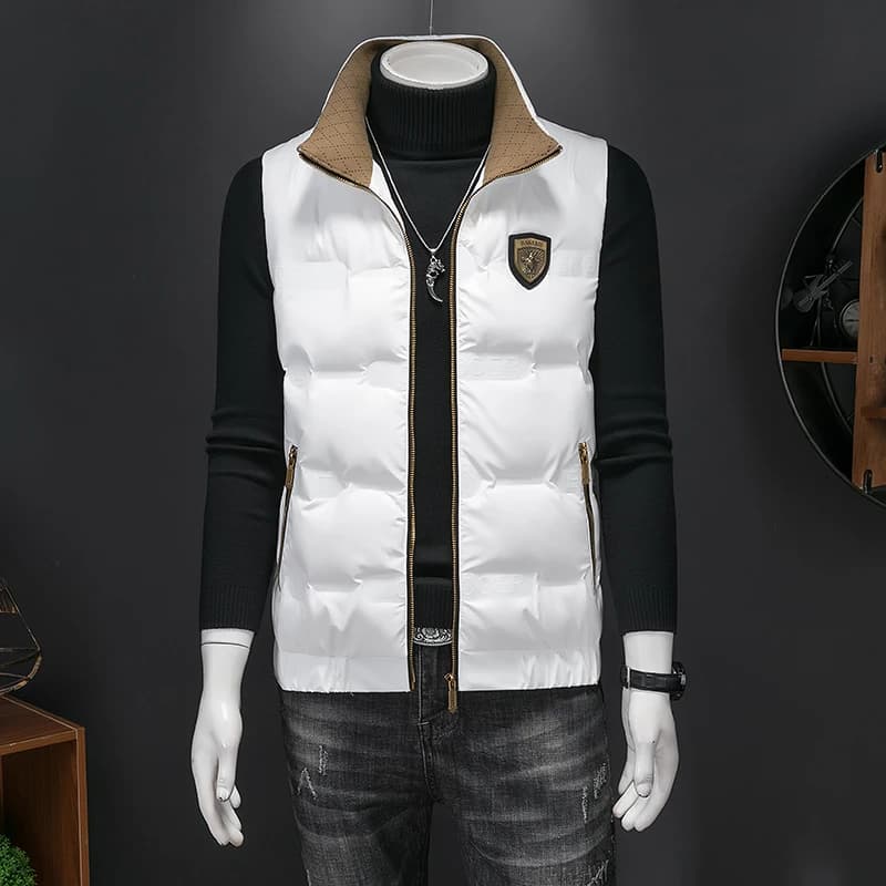 Gilet Imbottito da Uomo per Autunno e Inverno, Giacca da Equitazione alla Moda, Abbigliamento Resistente per la Vita Urbana Quotidiana