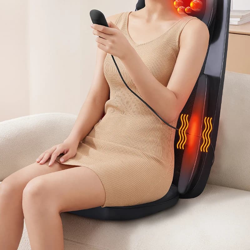 918-7 Multifunction Massage Pillow Collo, Back, Life and Feet Electric Massage Armchair Heating Massage with Vibratory Rollers