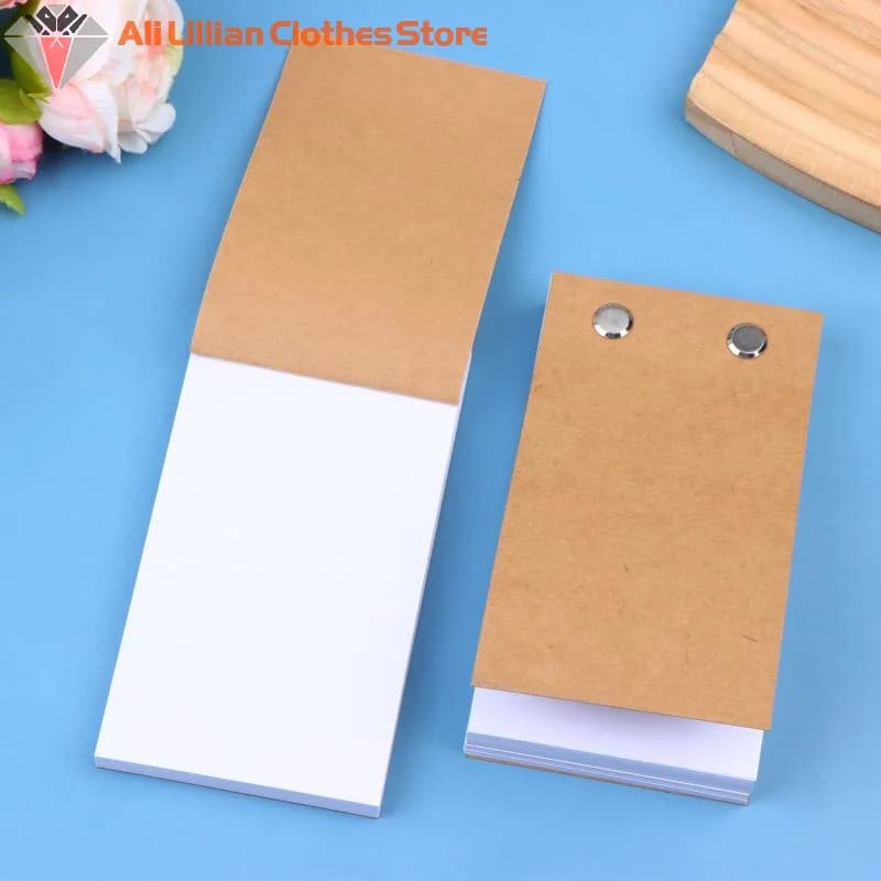 New.Blank Flip Book Kit With 60/100 Sheets Animation Paper Flipbook Binding Screws For LED Tracing Light Pad Drawing Sketching