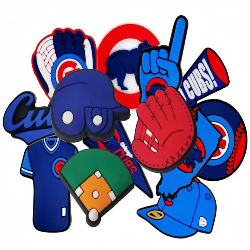 Set di 13 Charm per Scarpe da Baseball, Compatibili con Crocs e Altri Sandali, Braccialetti, Charm Sportivi per Regali e Feste