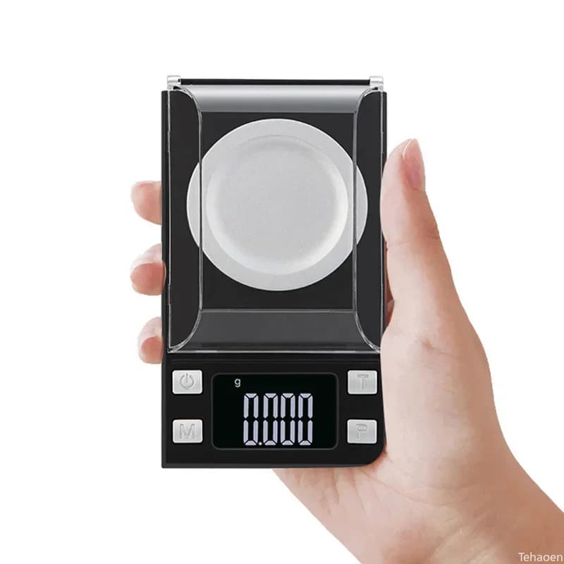 Bilancia tascabile 0,001 g Elettronica digitale di precisione Gioielli in oro Carati Bilancia con diamanti Mini bilancia Mg Pesatura portatile
