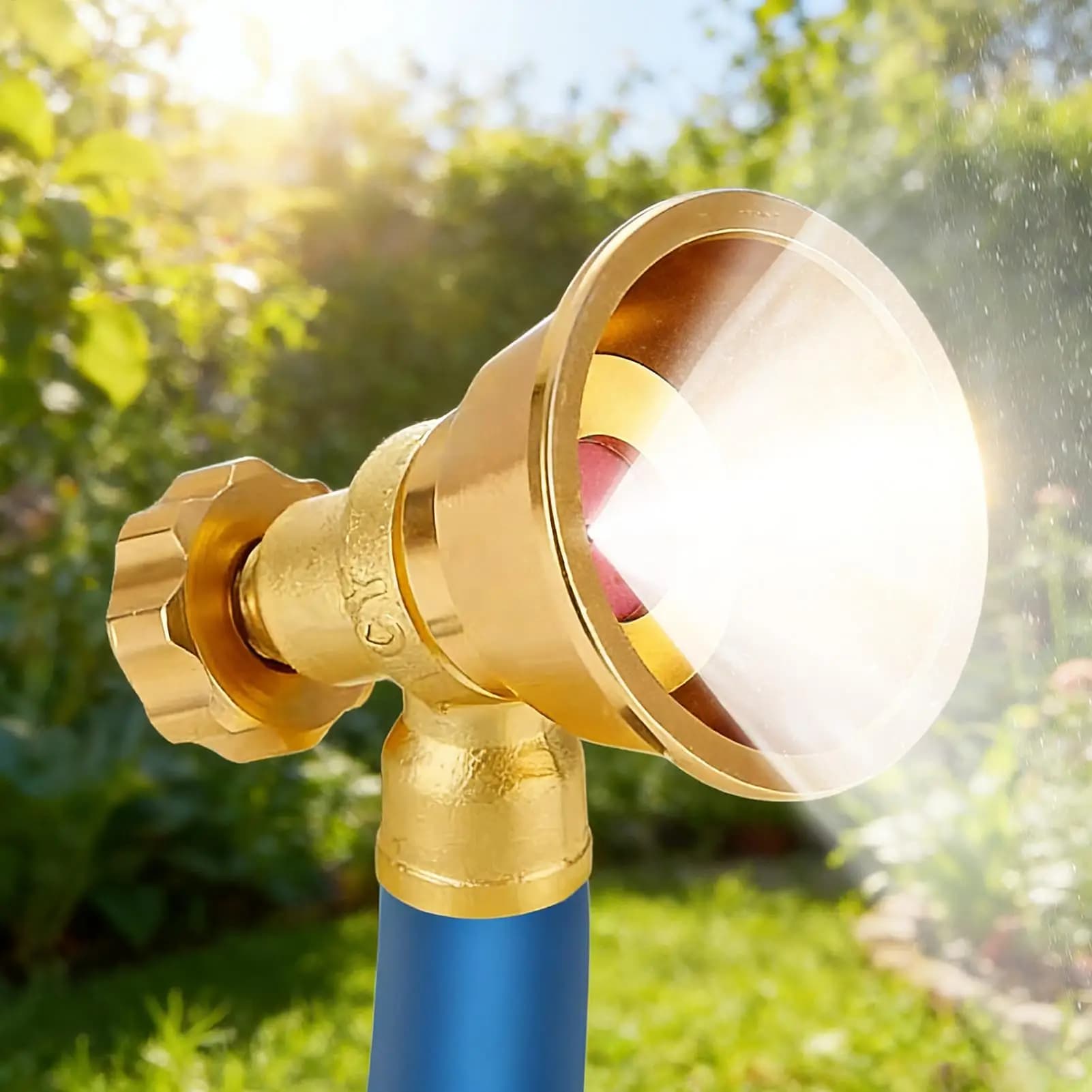 Ugello per Tubo dell'Acqua Resistente ad Alta Pressione Regolabile per Irrigazione Giardino e Semina