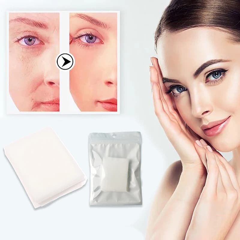 50PCS Disposable Patch Soluble Facial Mask Paper Conus Peptide Freeze Dried Film Soluble Type Collagen Patch.