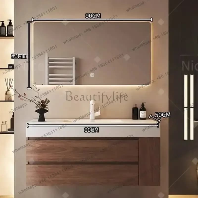 Modern Mirror Bathroom Cabinet Undersink Luxury Shelves Sink Bathroom Cabinet Shelf Storage Mueble Organizador Furniture