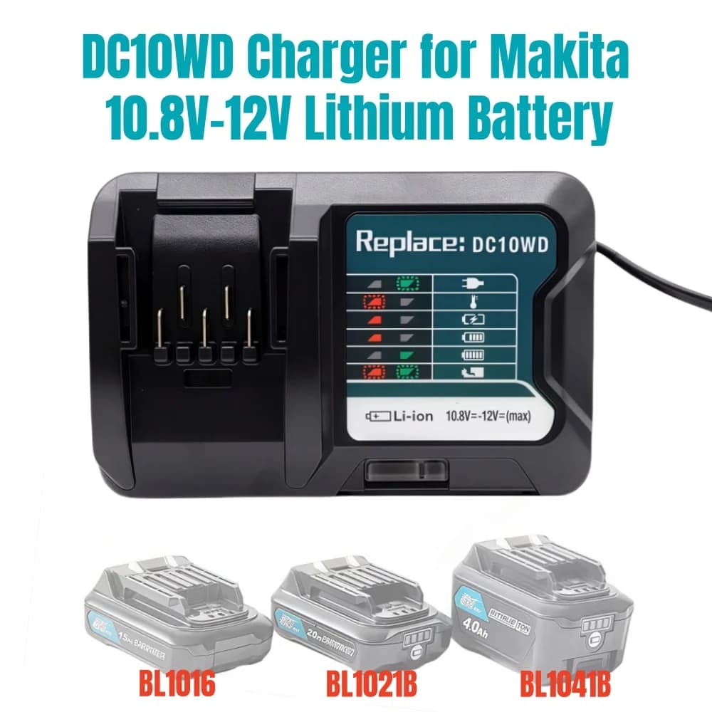 DC10WD BL1015 Battery Charger Replace for MAKITA 10.8V 12V BL1016 BL1021B BL1041B FD05 DT03 RJ03Z SH02Z PH04Z DC10SB Charger