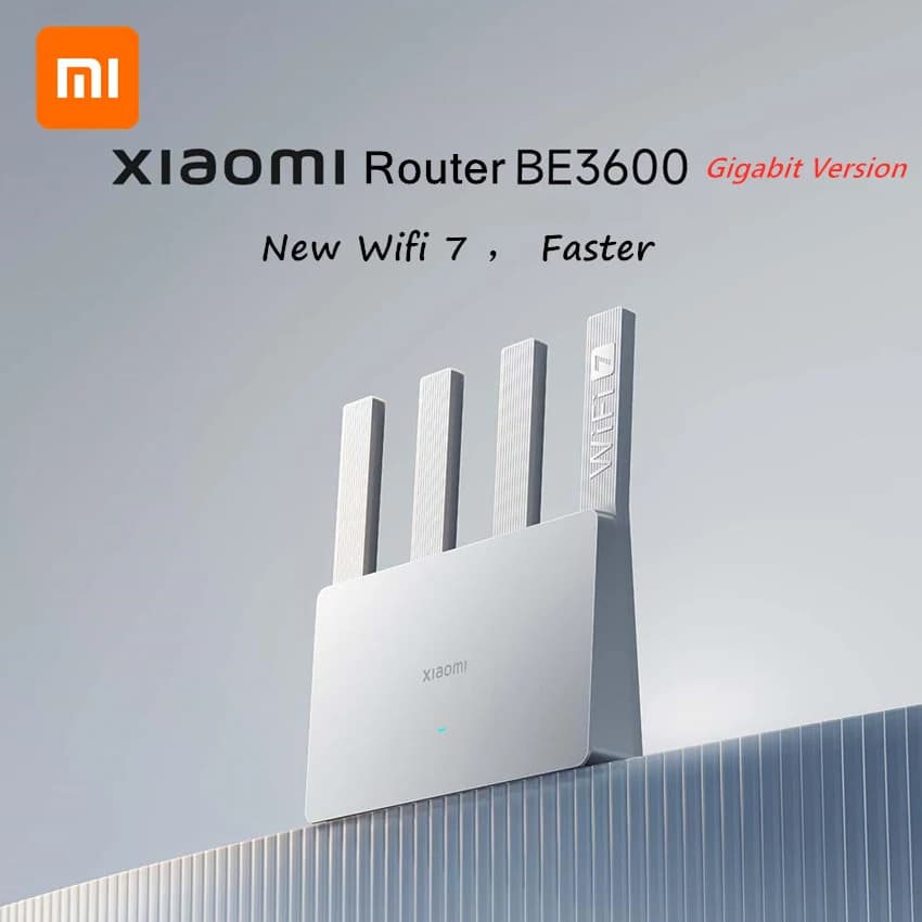 Xiaomi BE3600 Router Gigabit Versione MLO Dual-Band WiFi 7 Ripetitore IPTV Accelerazione della rete VPN Mesh Qualcomm a 4 core