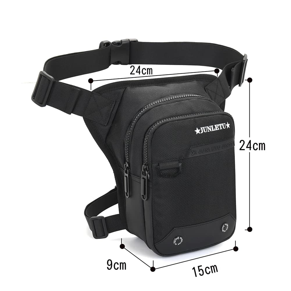 Borsa da Gamba Impermeabile Multifunzione per Moto e Ciclismo, Porta Cellulare, Borsa da Coscia per Motocicletta