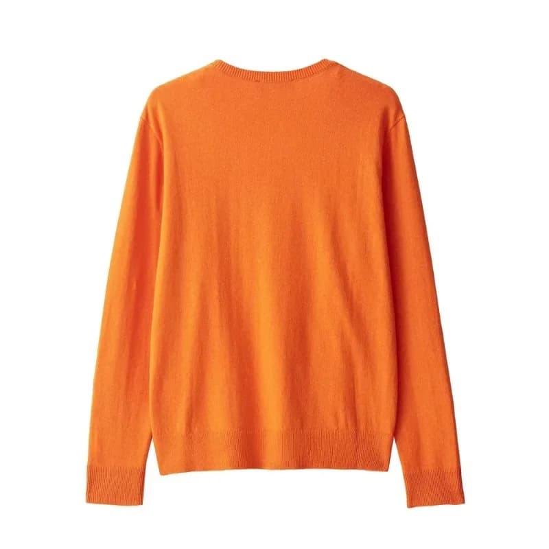 pullover lavorato a maglia di nuova moda primavera/estate Top aderente con ago piatto da donna con scollo a V a maniche lunghe