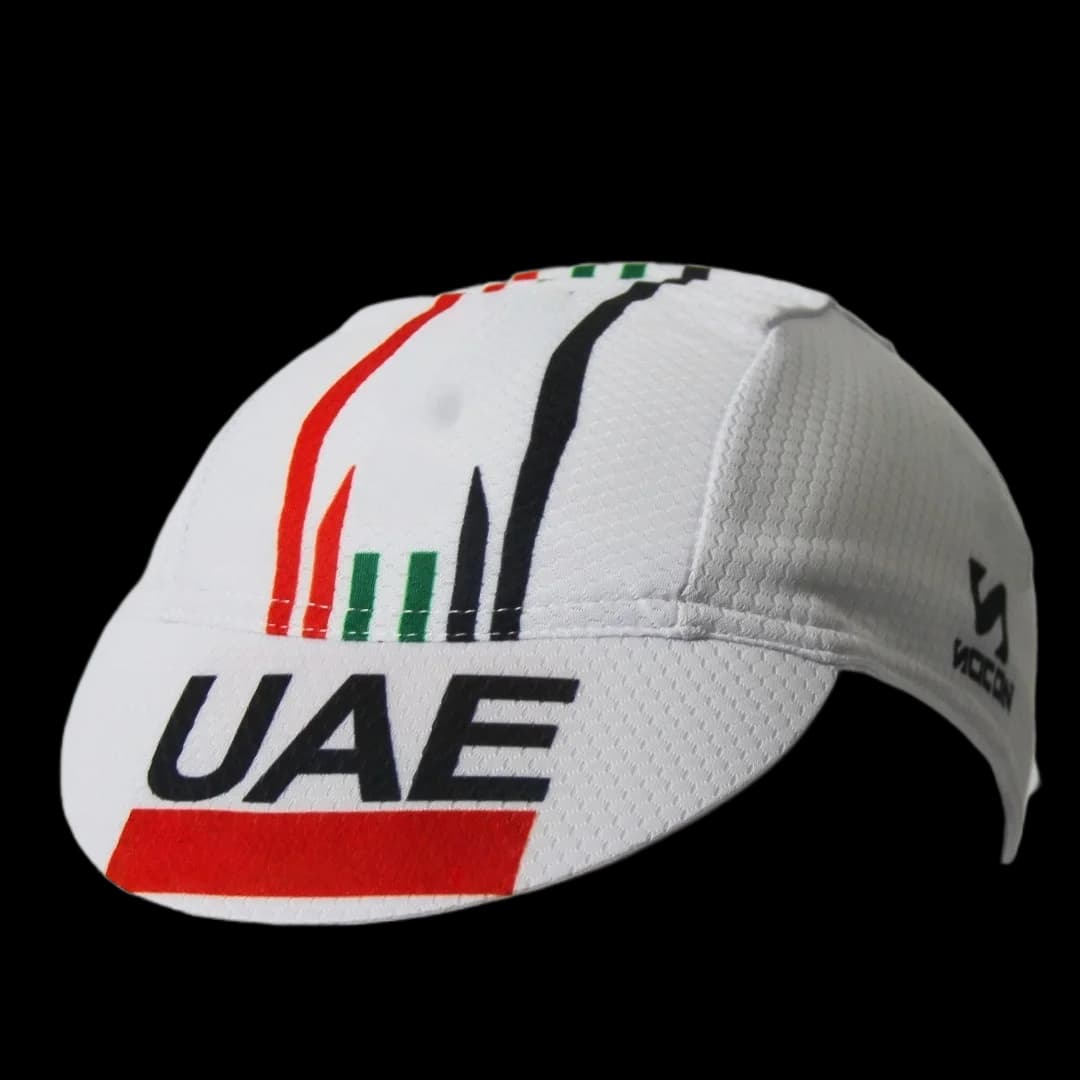 UAE TEAM CYCLING CAP Men Women Sweat Headgear Summer Outdoor Sport MTB Bike Breathable Soft Riding Hat Under Helmet