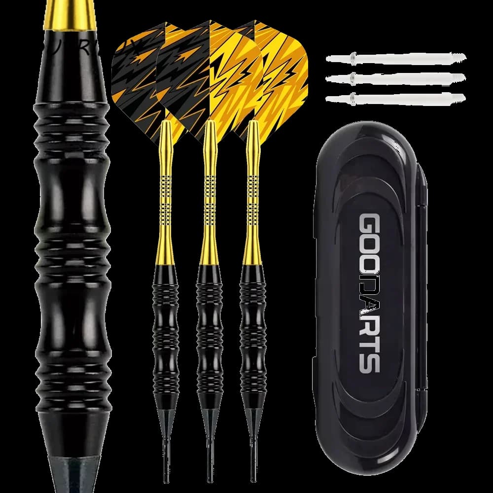 3PCS Freccette professionali 20g Tipo a chiglia Freccette morbide Dardos elettronici con punta morbida con scatola per freccette Freccette con punta morbida in lega di alluminio
