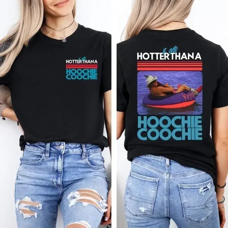 Hotter Than A Hoochie Coochie, Summer Vacation T-shirt, Gift Shirt