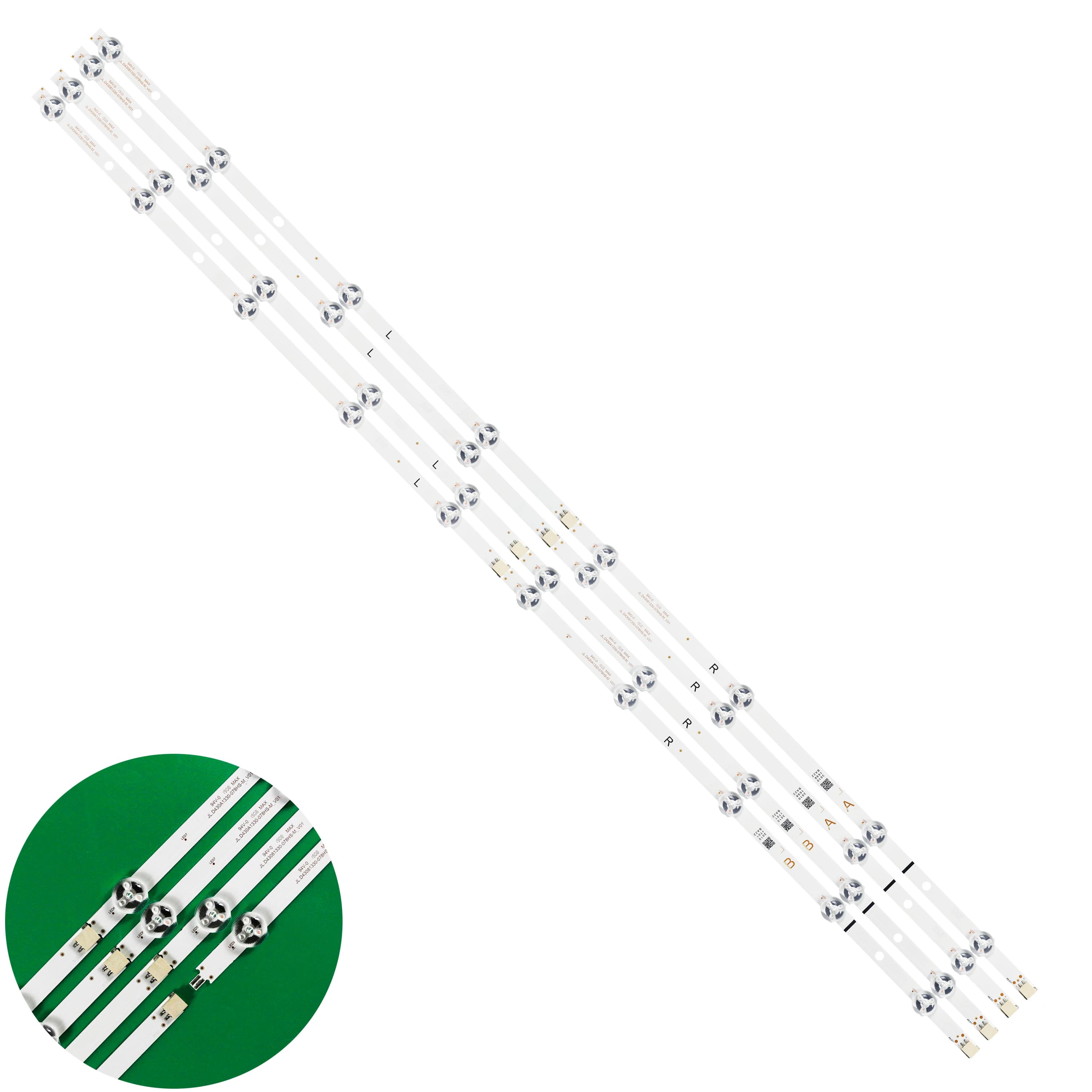 LED Backlight strip For Innotek VESTEL 43inch 43350 A_type B SVV430A52 SVV430A78 JL.D430A1330 JL.D43081330-078HS-M 43HE4000