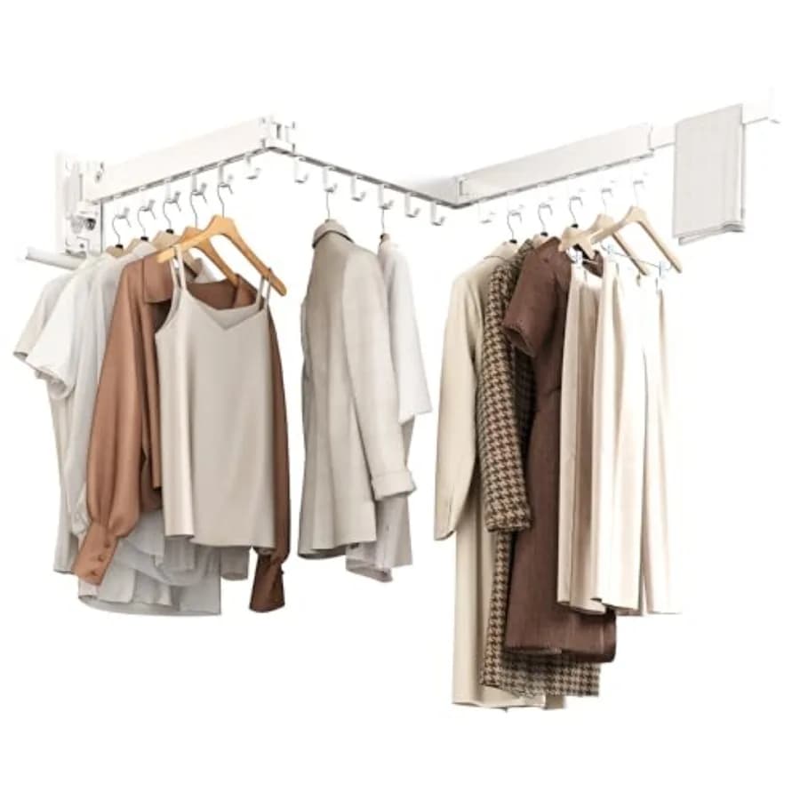 Folding wall coat rack, Seat rack Durable with extendable Foldable Design