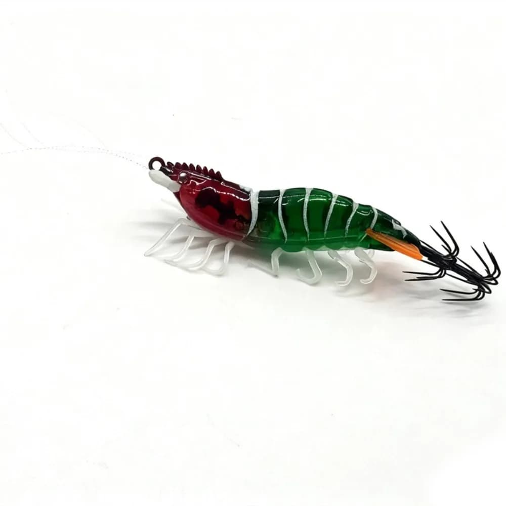 Wobbler 6.6g 80mm Squid Jig Horizontal Luminous Slow Sinking Lure Webfoot Wood Shrimp Octopus Bait Octopus Fishing