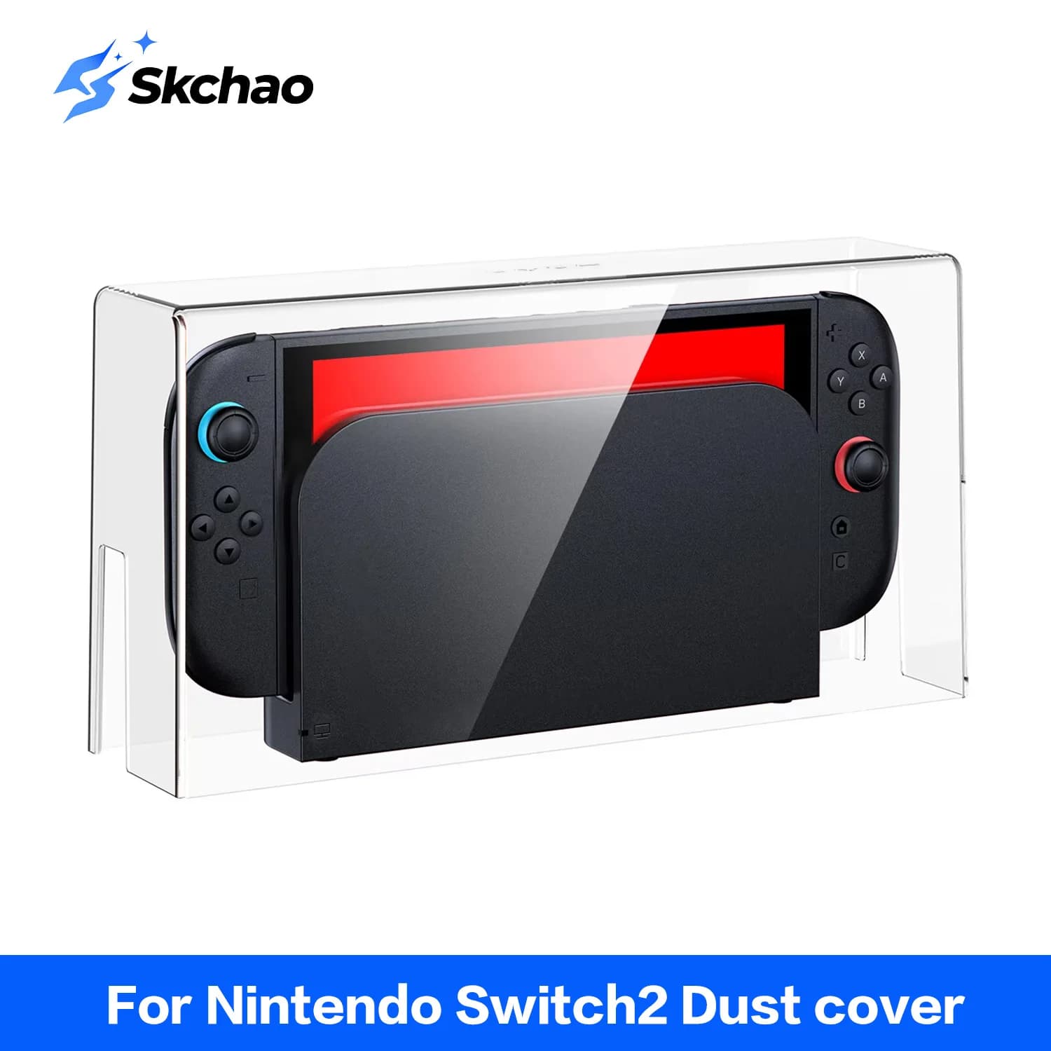 Nuova Custodia Protettiva HD Antipolvere per Nintendo Switch 2, Contenitore Trasparente Resistente all'Umidità per Console di Gioco