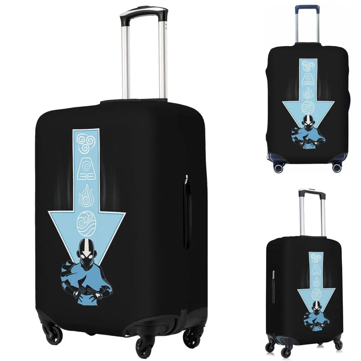 Avatar Aang Arrow Protezione per valigia Coperture protettive per bagagli da viaggio elastiche per 18-32 pollici