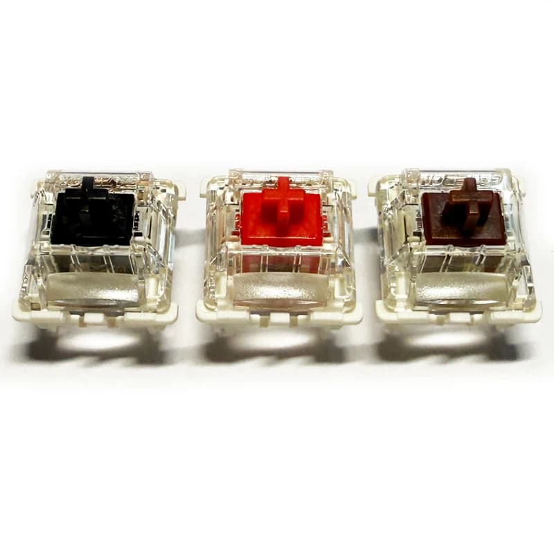 JYBMAK Gateron 3.0 Accessori per interruttori per tastiera meccanica nera marrone e rossa con perni rinforzati a 3 pin