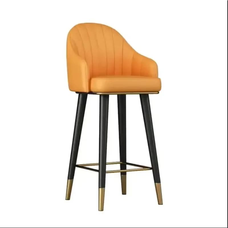 Sedia da Pranzo di Lusso Moderna Imbottita, Sedia Alta di Lusso in Tessuto Vellutato con Gambe in Metallo Nere