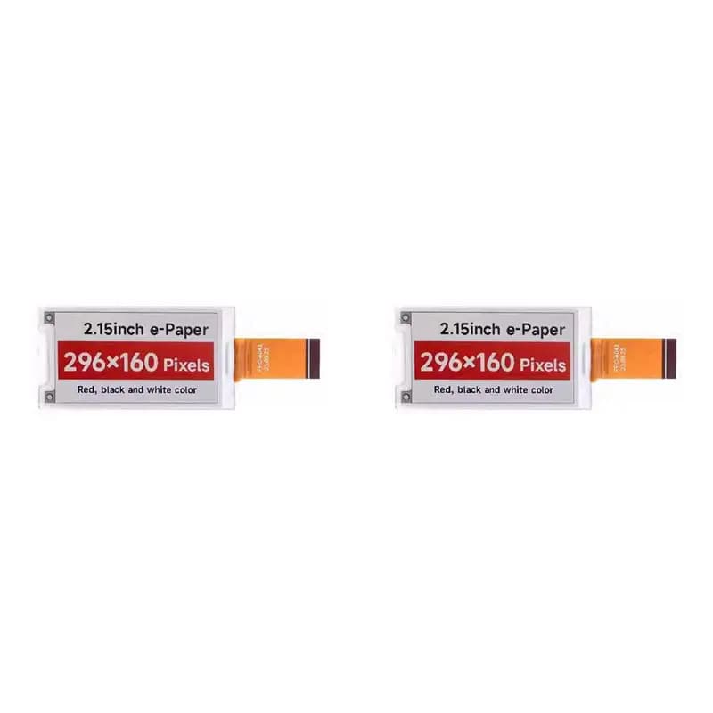 FEDI-2Pcs Modulo elettronico E-Paper da 2,15 pollici 296X160 pixel Comunicazione SPI HAT+ Standard per Raspberry Pi,B