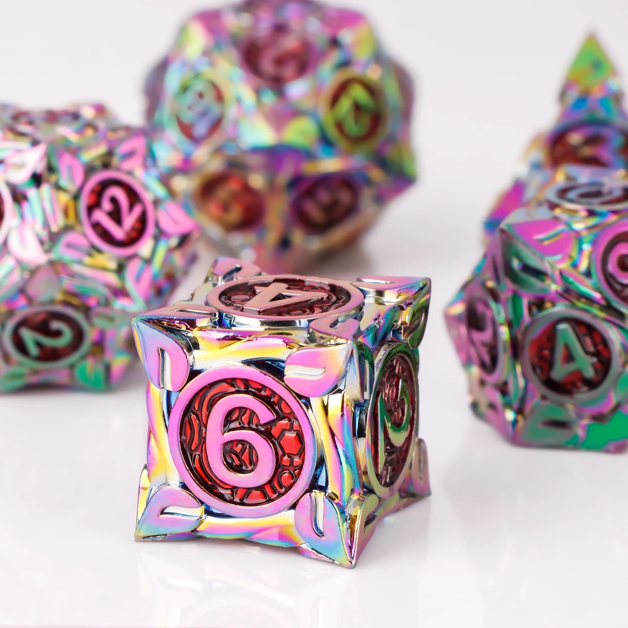 Dadi in metallo DND per giochi di ruolo D&D Dadi poliedrici per Dungeons and Dragons Dice per giochi di ruolo Set di dadi D&D