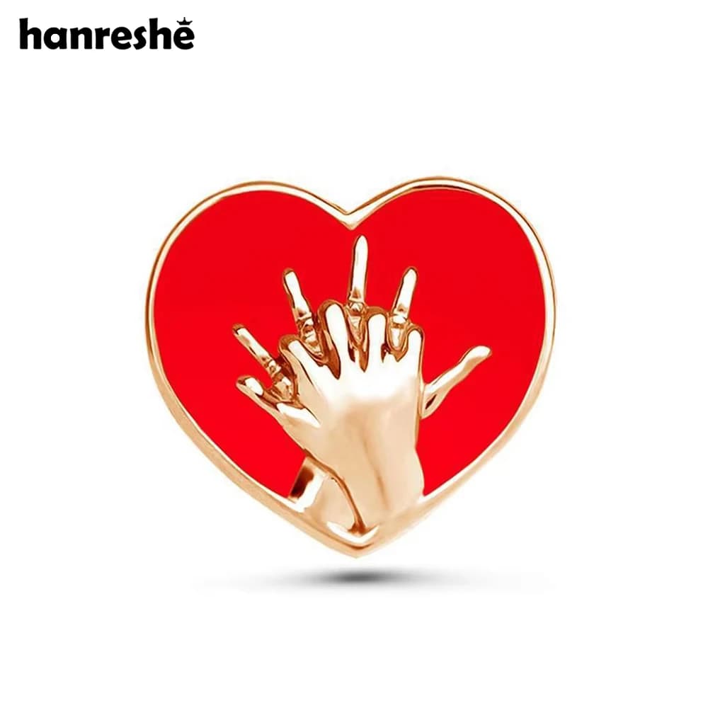Hanrelhe cuore pronto soccorso smalto spilla medica Pin CPR respirazione artificiale distintivo risvolto gioielli medicinali per medico infermiere