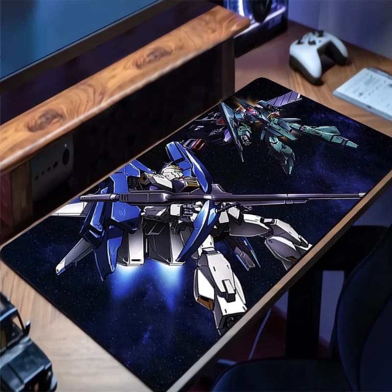 Tappetino per mouse meccanico Warrior Gundam Mk II Tappetino per scrivania in gomma Xxl Tappetino per mouse da gioco Tappetino per tastiera Tappetino esteso Tappetino per mouse da scrivania antiscivolo